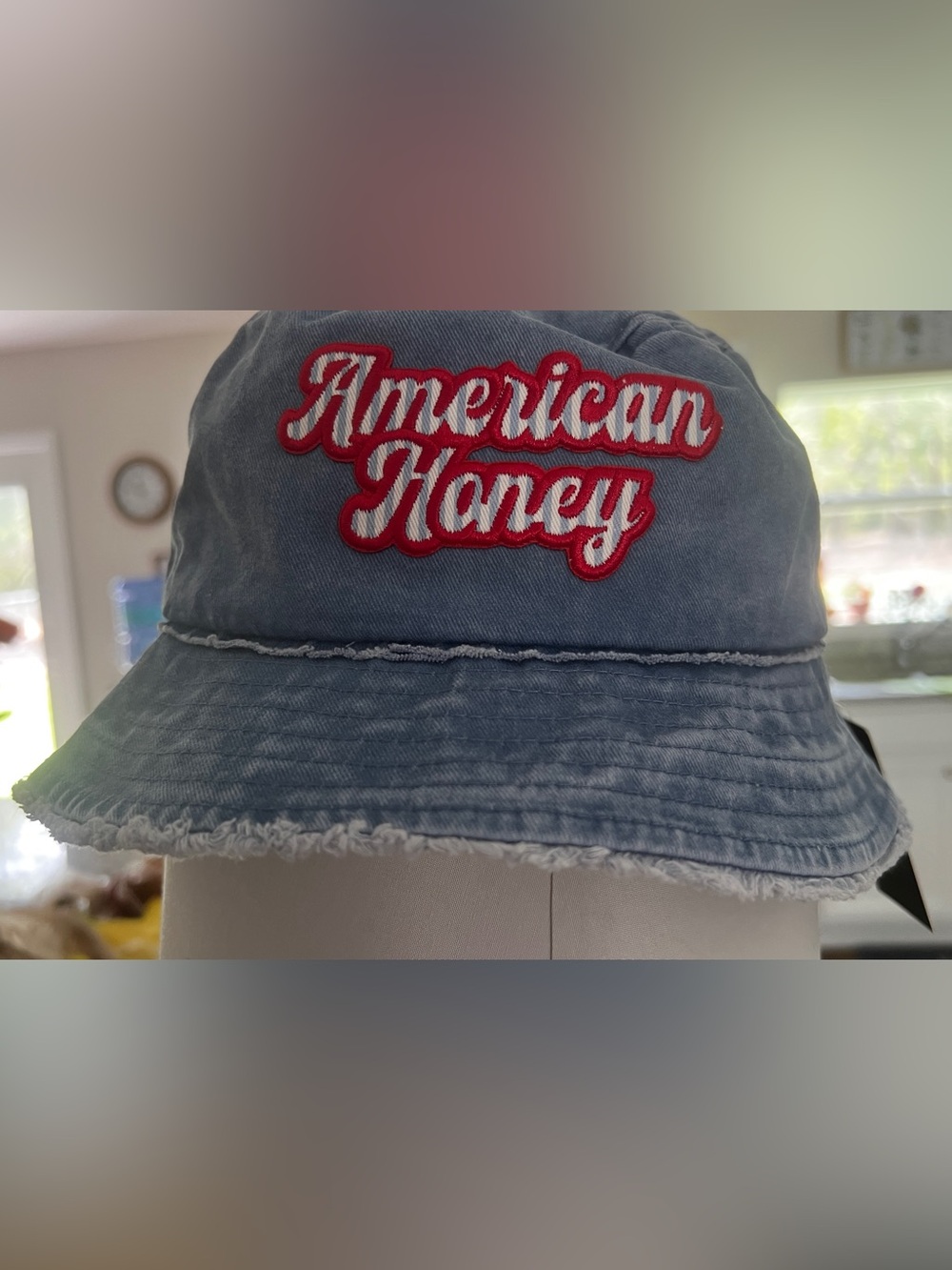 David and Young Denim Bucket Hat with Quilted Interior